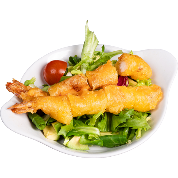 Ensalada tempura langostino